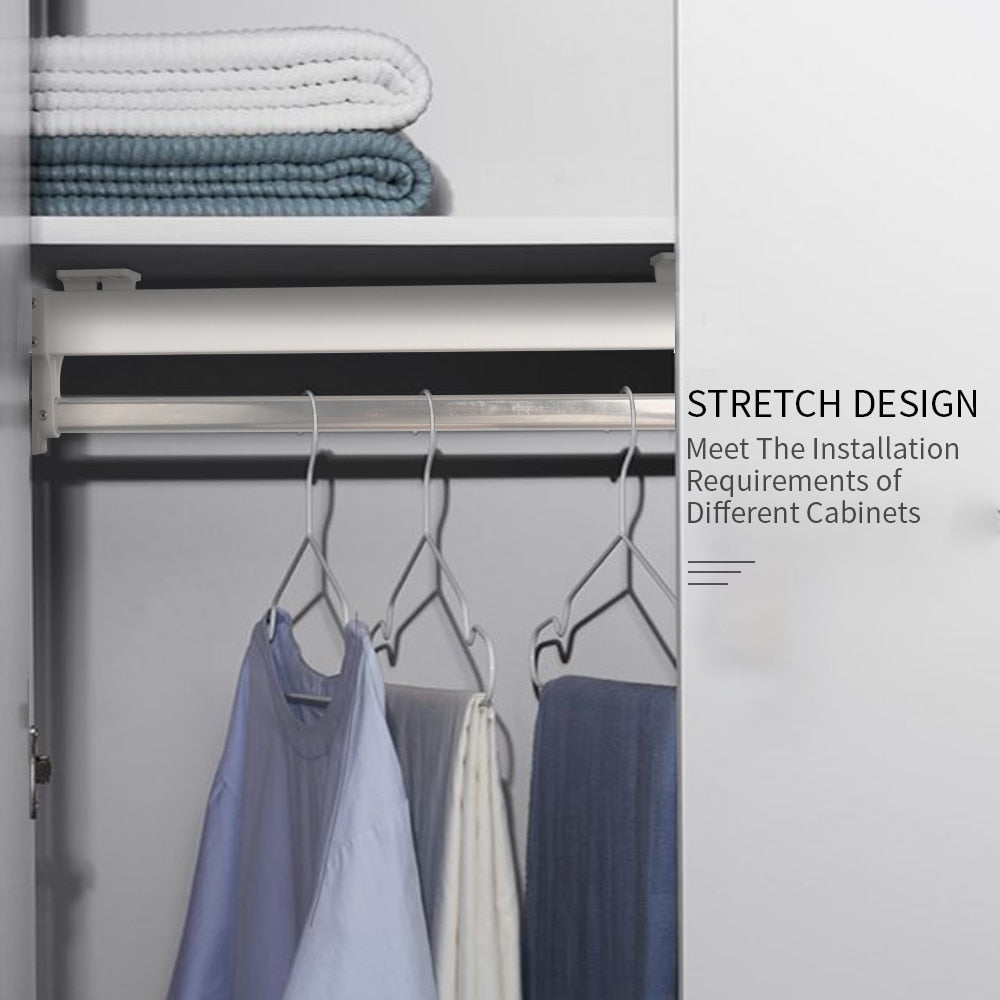 Adjustable Pull-Out Closet Rod