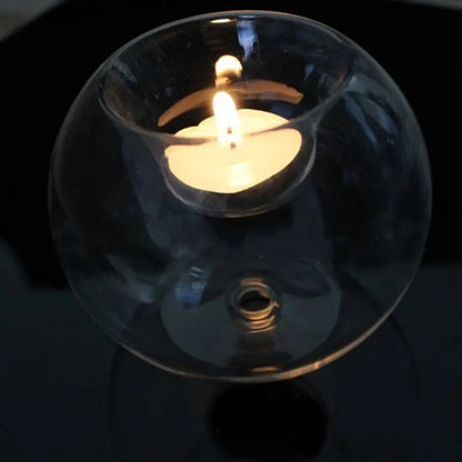 Circular Glass Tealight Holder