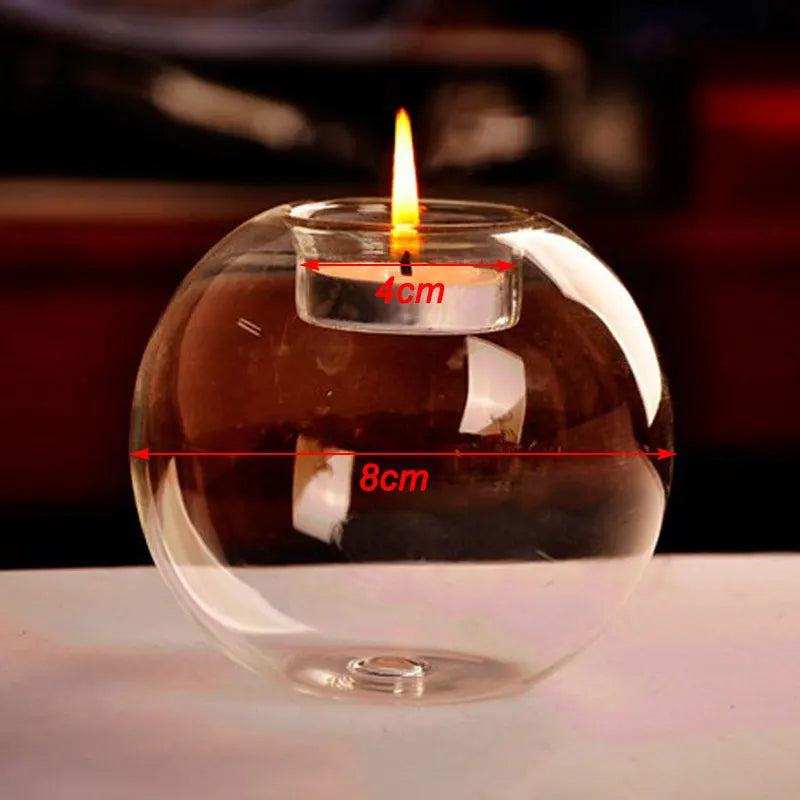 Circular Glass Tealight Holder