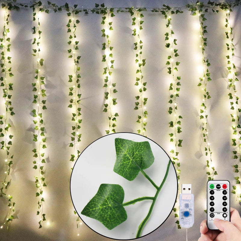 LED Leaf Garland